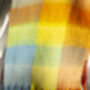 Pastel Rainbow Plaid Warm Wrap Scarf, thumbnail 5 of 8