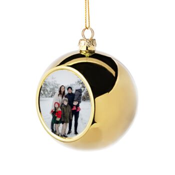 Personalised Photo Christmas Bauble, 4 of 5