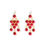 Clara Freshwater Pearl And Ruby Earrings, thumbnail 2 of 3