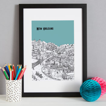 Personalised New Orleans Print, 4 of 10