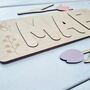 Personalised Name Puzzle With Floral Detail, thumbnail 7 of 8