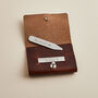 Personalised Collar Stiffeners With Leather Pouch, thumbnail 4 of 7