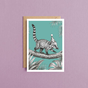 Up In The Canopies Jungle Birthday X4 Card Set, 3 of 9
