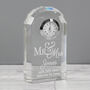 Personalised Mr And Mrs Crystal Clock, thumbnail 3 of 3