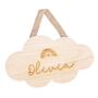 Personalised Rainbow Cloud Wooden Sign, thumbnail 3 of 4