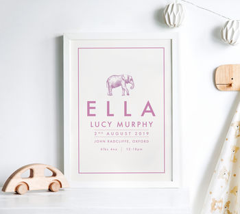 Personalised Animal And Name Print, 4 of 9