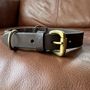 Handmade Buffalo Leather Dog Collar In Two Colours, thumbnail 6 of 6