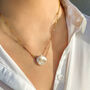 Gold Plated Freshwater Pearl Necklace, thumbnail 3 of 3