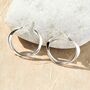 Wire Interwoven Rose Gold Plated Silver Hoop Earrings, thumbnail 6 of 7
