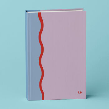 Hardback Notebook Personalised Name Zig Zag Design, 3 of 5
