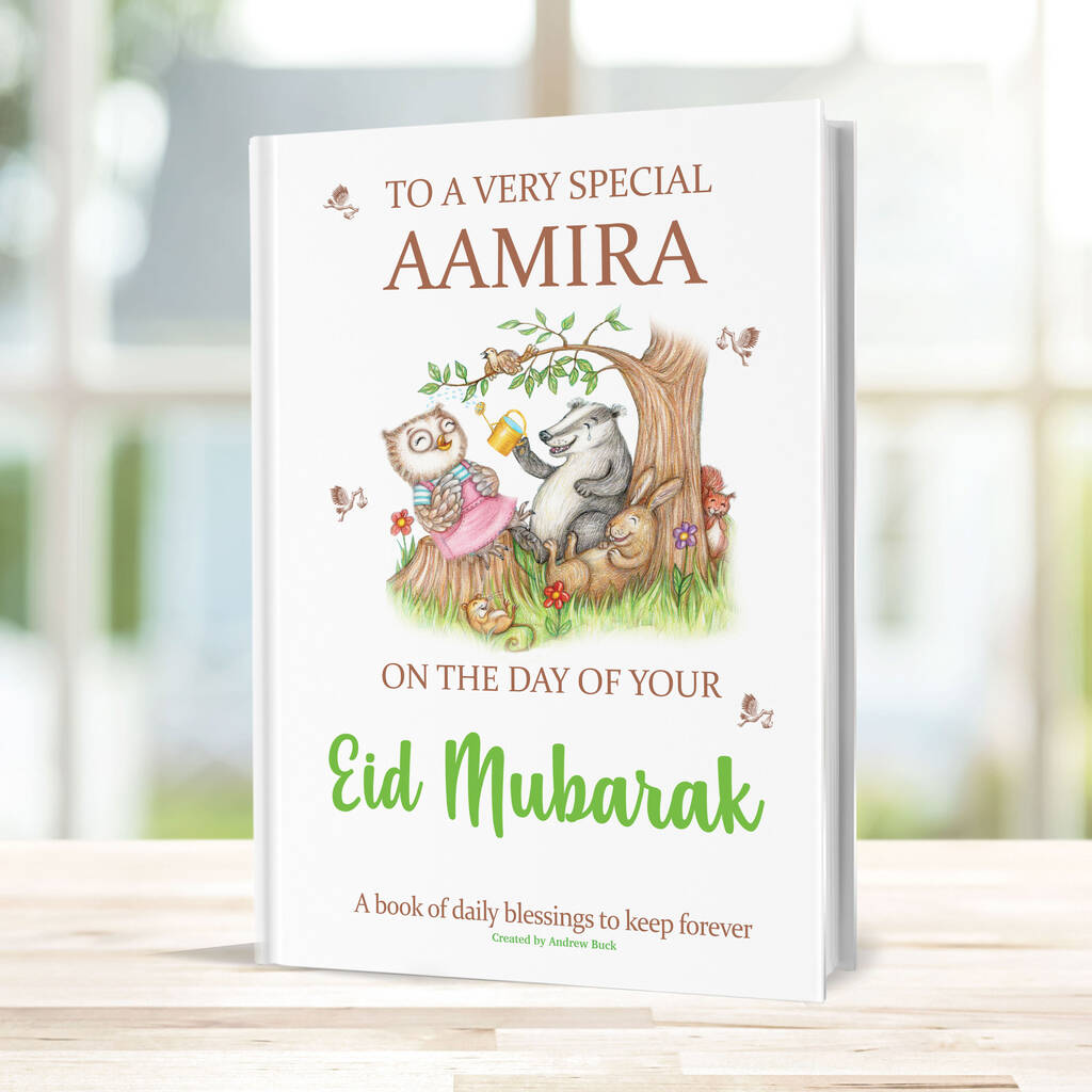 Eid Mubarak Personalised Gift Book Of Blessings, 1 of 8