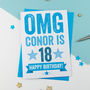 Omg Personalised 18th Birthday Card, thumbnail 2 of 3