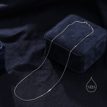 Minimalist Skinny Curb Chain Choker Necklace, 3 of 11
