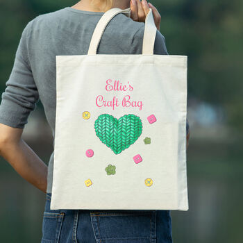 Personalised Cotton Craft Bag, 2 of 4