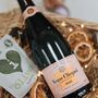 Personalised Veuve Clicquot Rose Champagne Hamper, thumbnail 3 of 8