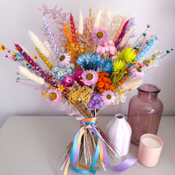 Rainbow Dried Flower Bouquet, 2 of 7