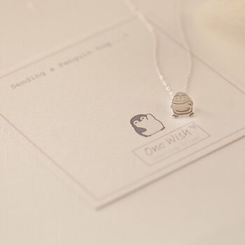 Penguin Sterling Silver Necklace, 5 of 12
