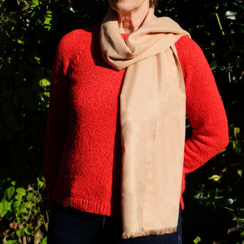 Scarf Camel / Beige Colour Soft And Warm, 3 of 8