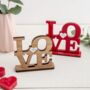 Personalised Freestanding Wooden Love Plaque, thumbnail 3 of 3