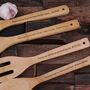 Personalised Bamboo Salad Spoons And Utensil Set, thumbnail 3 of 3