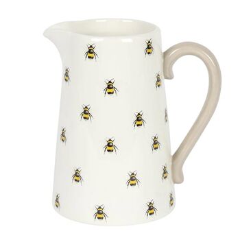 Bee Ceramic Flower Jug Vase, 2 of 2