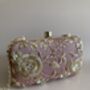 Pink Handcrafted Raw Silk Clutch Bag, thumbnail 1 of 6