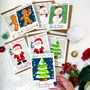 'Tis The Season' Mixed Christmas Cards Pack Of Eight, thumbnail 1 of 10