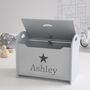 Personalised Grey Star Toy Box, thumbnail 1 of 2