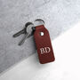 Handmade Personalised Initial Leather Keyring, thumbnail 2 of 10