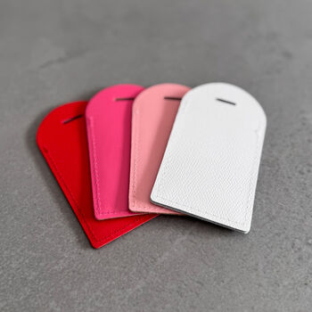 Monogram Leather Luggage Tag – Personalised Travel Gift, 3 of 12