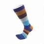 Essential Men Fashion Stripy Cotton Toe Socks, thumbnail 2 of 6