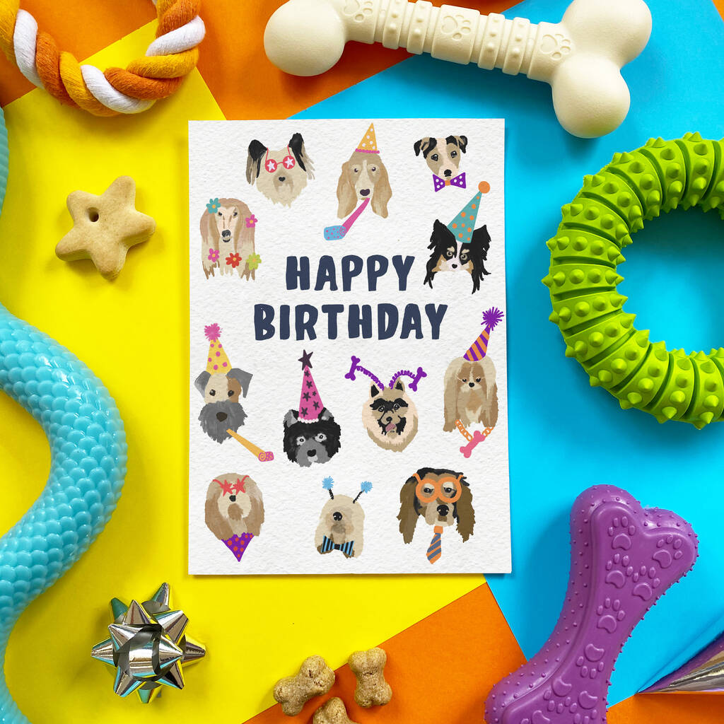 Edible Happy Birthday Party Card For Dogs By Scoff Paper