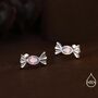 Sterling Silver Cz Candy Stud Earrings Three Cz Colours, thumbnail 5 of 12