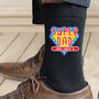 Personalised Super Dad Mens Socks, thumbnail 3 of 3
