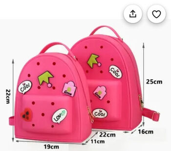 New! ’Back To School’ Crocs Backpacks,Six Colours,Charms,Matching Pencil Case, 4 of 10