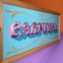 'Carnival' Gold Leaf Typography Wall Art Sign, thumbnail 3 of 8