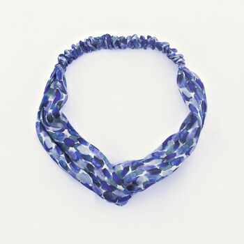Blue Skies Mulberry Silk Headband, 3 of 3