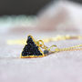 Druzy And Black Diamond Necklace, thumbnail 7 of 12