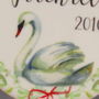 Personalised Swan Tree Decoration, thumbnail 2 of 2