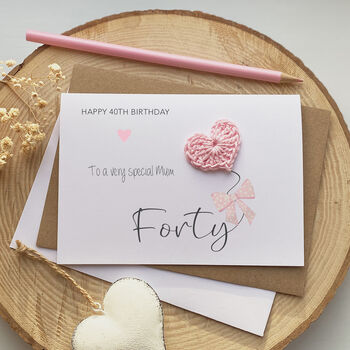 Personalised 40th Birthday Mum Card, 2 of 2