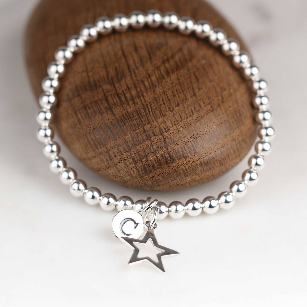 Personalised Children's Silver Star Bracelet, 1 of 6