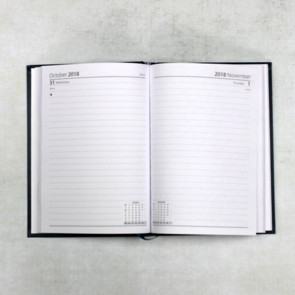 Academic Year Mid Year Diary Personalised Diary By Leather Gifts UK