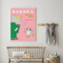 Babar Pink Nursery Art Print, thumbnail 2 of 3