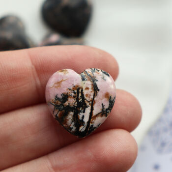 Rhodonite Crystal Heart For Love And Compassion, 5 of 10