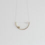 Silver And Brass Minimal Bubble Necklace, thumbnail 2 of 2
