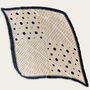 Beige Polka Dot Pleated Silky Scarf, thumbnail 3 of 4