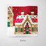 Personalised Red Gingerbread House Cushion, thumbnail 6 of 7