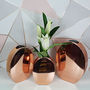 Copper Round Vases By G Decor, thumbnail 1 of 6