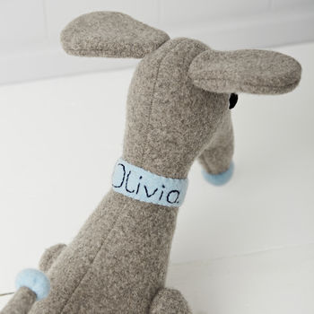 Dachshund Soft Toy Personalised And Handmade, 5 of 8