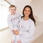 Mama Est. Embroidered Personalised Jumper Sweatshirt Perfect Mother's Day Gift, thumbnail 10 of 12